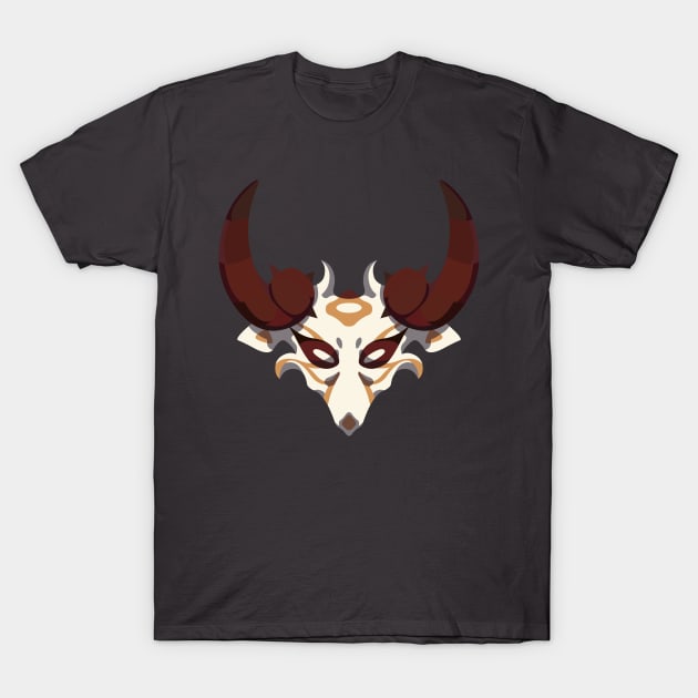 Mitachurl Skull Mask [Genshin Impact] T-Shirt by Tad